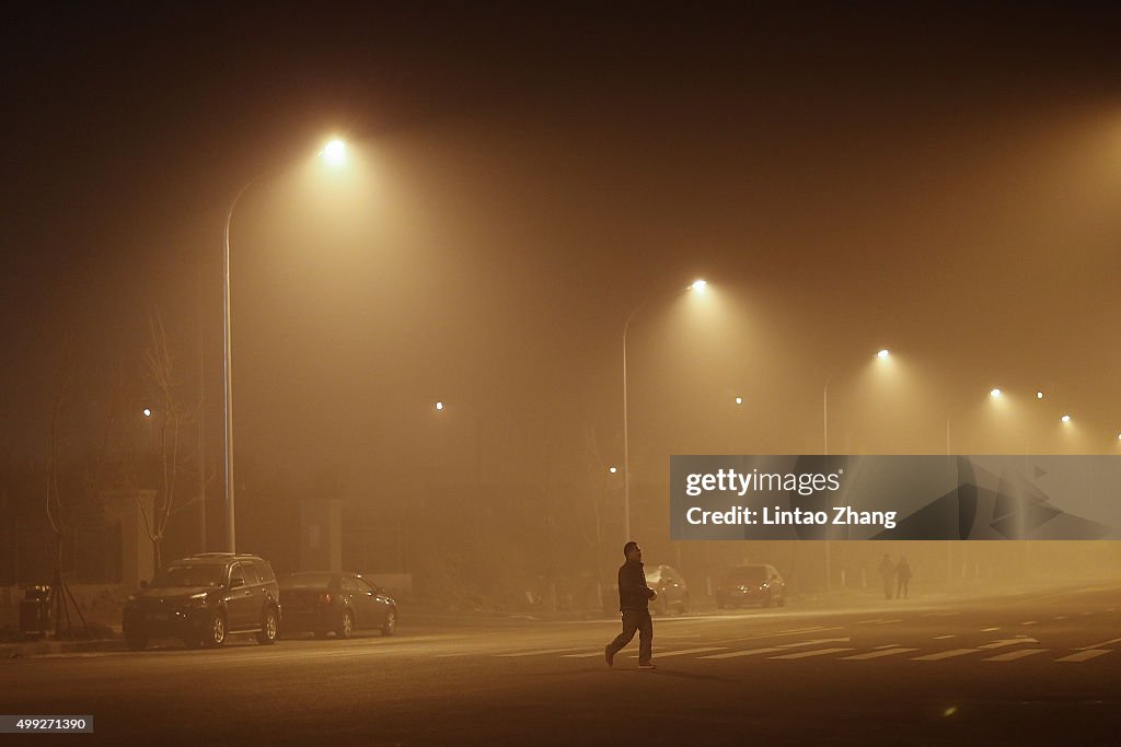 Beijing Blanketed In Heavy Smog