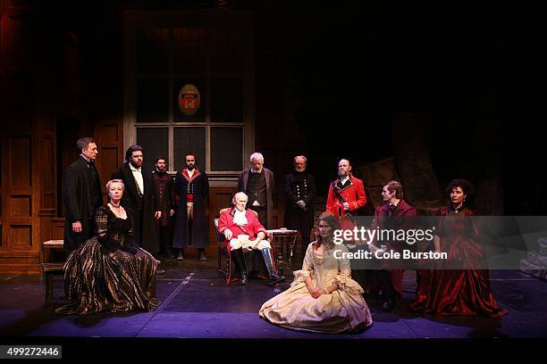 The opening court scene of Director Rod Carley's 1837 Upper Canada style King Lear, shot at Theatre Passe Muraille on November 25, 2015. Cast from...