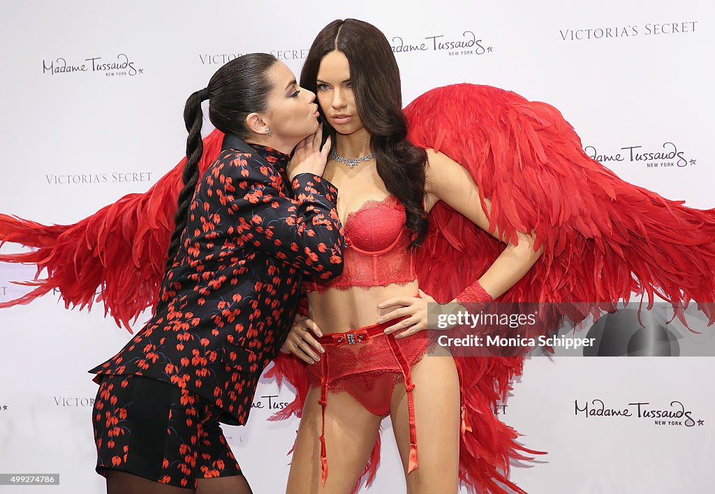 Adriana Lima Wax Figure Unveiling