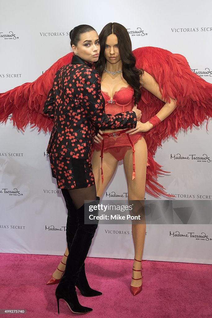 Adriana Lima Wax Figure Unveiling