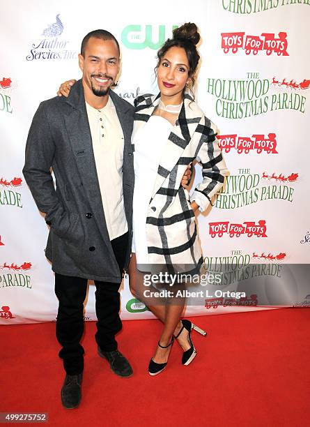 Actor Bryton James an actress Christel Khalil arrive for the 84th Annual Hollywood Christmas Parade held at The Roosevelt Hotel on November 29, 2015...