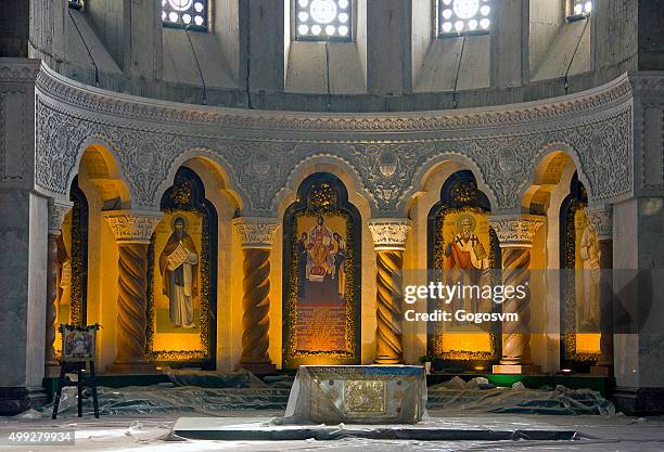 saint sava temple - orthodox stock pictures, royalty-free photos & images