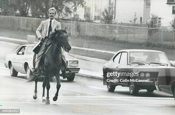 The better way: Taylor Lowndes found four legs most efficient during the last transit strike in 1978. Those of us relying on wheels - or only two...