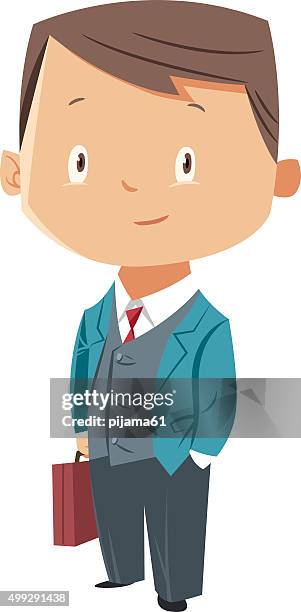 young businessman - child copying stock illustrations