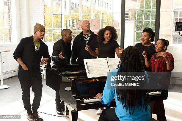 Digital Shoot -- Pictured: Ne-Yo, Elijah Kelley, David Alan Grier, Shanice Williams, Amber Riley, Stephanie Mills --