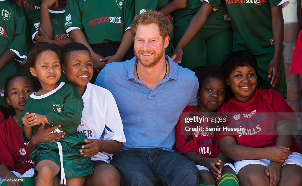 Prince Harry Visits Africa - Day 3