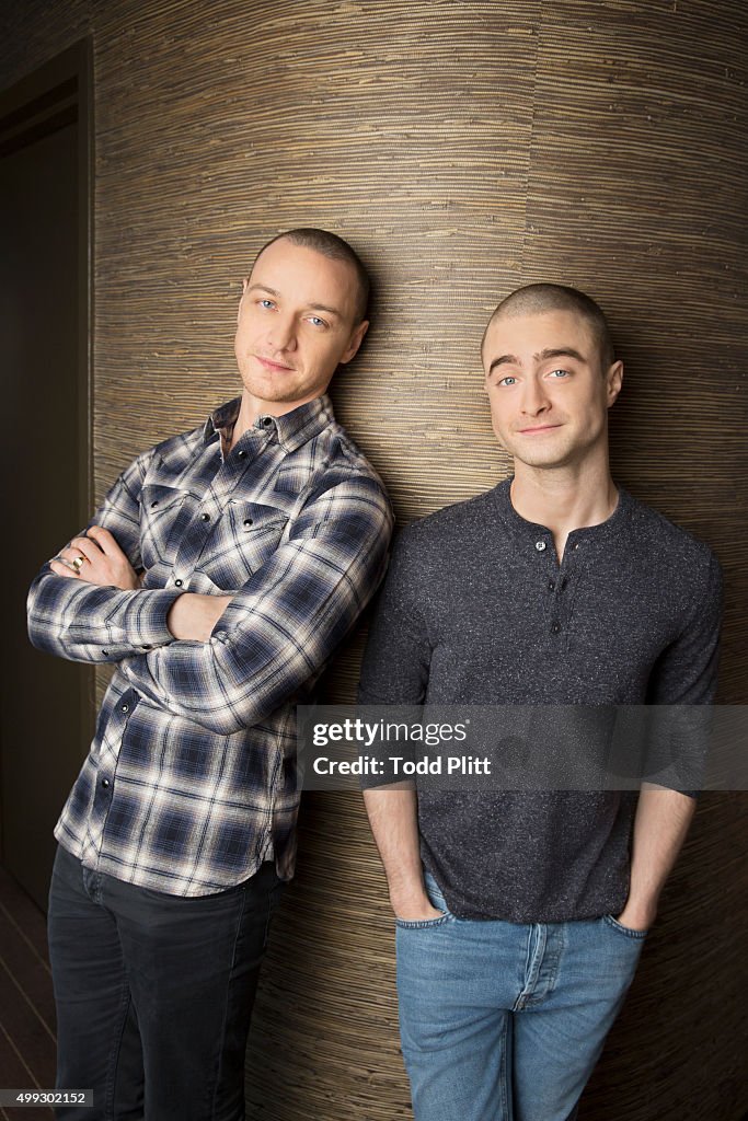James McAvoy and Daniel Radcliffe, USA Today, November 25, 2015