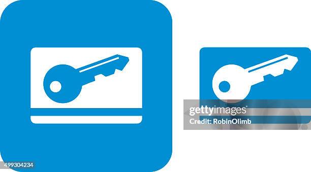 ilustraciones, imágenes clip art, dibujos animados e iconos de stock de azul tarjeta electrónica iconos - security pass