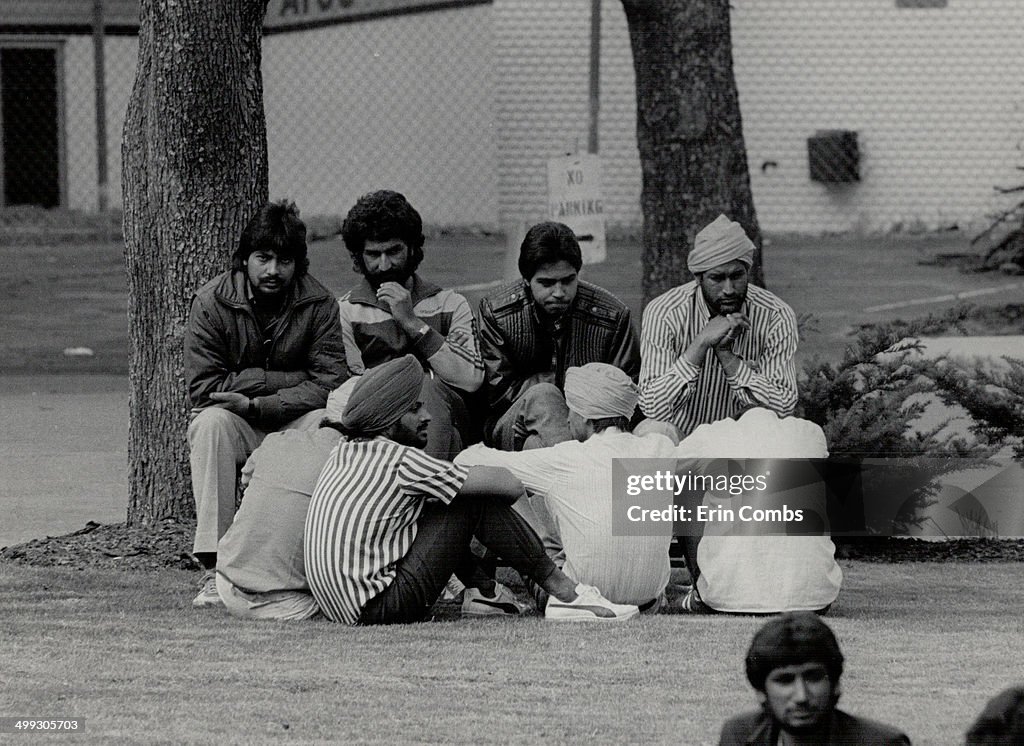 Trip's end: Some of the East Indians who came to Canada aboard the Amelie (shown in inset) shared a ...