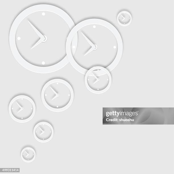 3d clock pattern background - clock background stock illustrations