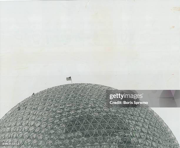 The geodesic dome designed by Buckminster Fuller. Commenting on the structure he says: In today's world you have to learn to do more with less....