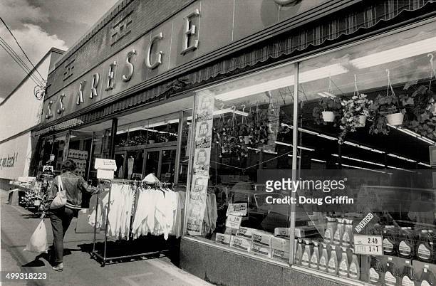 Better days: S.S. Kresge at Gerrard St. And Coxwell Ave. Joins the sidewalk sales of the '80s but still evokes a dry-goods smell of stores from...