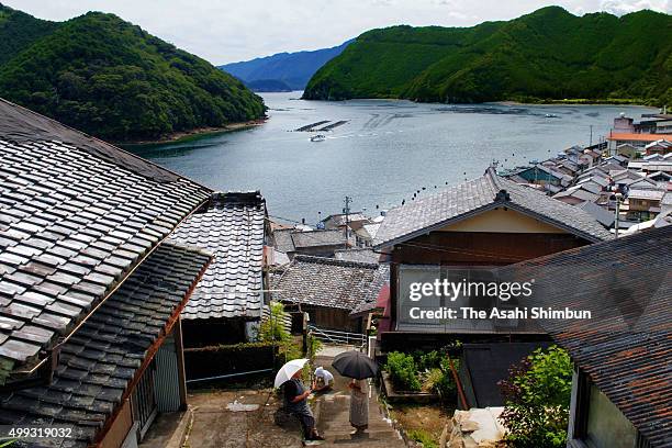 General view of the Sugari area is seen on September 12, 2007 in Owase, Mie, Japan.