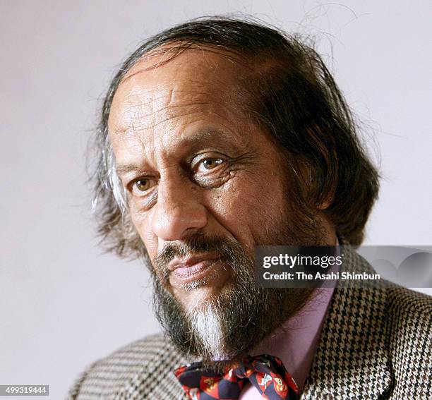 The Intergovernmental Panel on Climate Change Chair Rajendra Pachauri speaks during the Asahi Shimbun interview on October 18, 2007 in Tokyo, Japan.