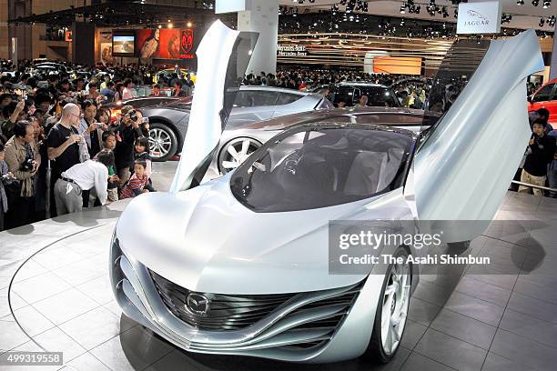 Mazda Motor Co's concept car 'Taiki' is displayed as the 40th Tokyo Motor Show continues at Makuhari Messe on October 27, 2007 in Chiba, Japan.