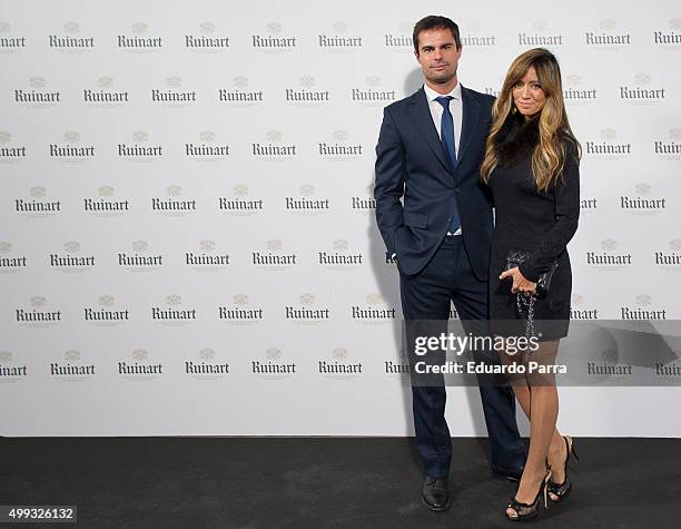 Marta Gonzalez and Curi Gallardo attend 'Dom Ruinart Rose 2002' party photocall at Principe de Vergara 9 on November 30, 2015 in Madrid, Spain.