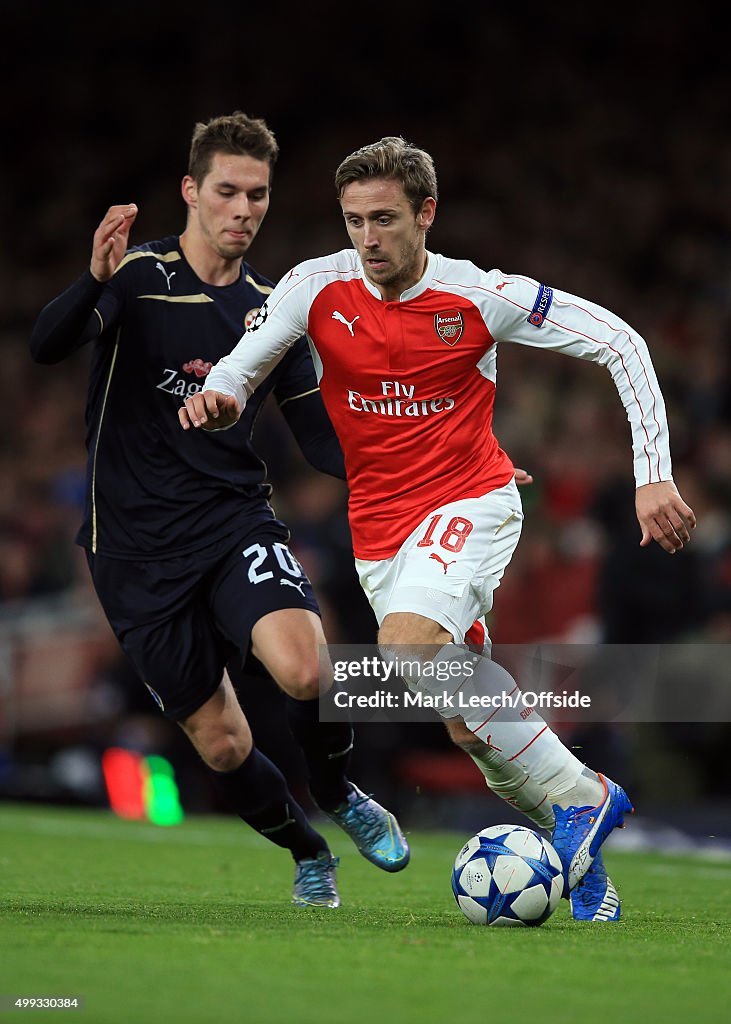 Arsenal FC v GNK Dinamo Zagreb - UEFA Champions League