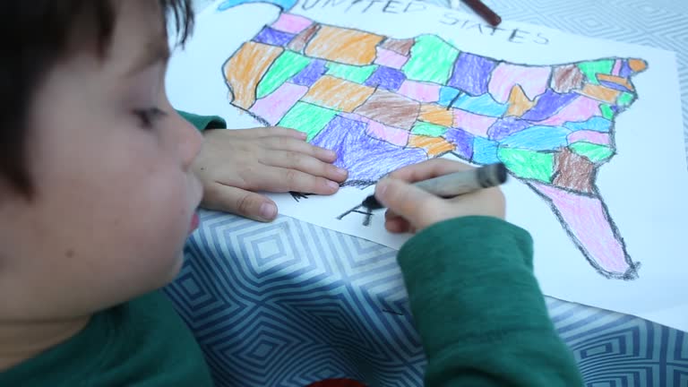 Kids Map Drawing Videos and HD Footage - Getty Images
