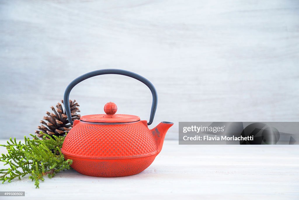 Christmas teapot