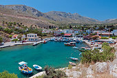 Kalymnos island in Greece. Vathy bay