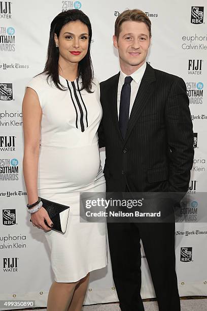 Morena Baccarin and Ben McKenzie attend the 25th IFP Gotham Independent Film Awards co-sponsored by FIJI Water on November 30, 2015 in New York City.