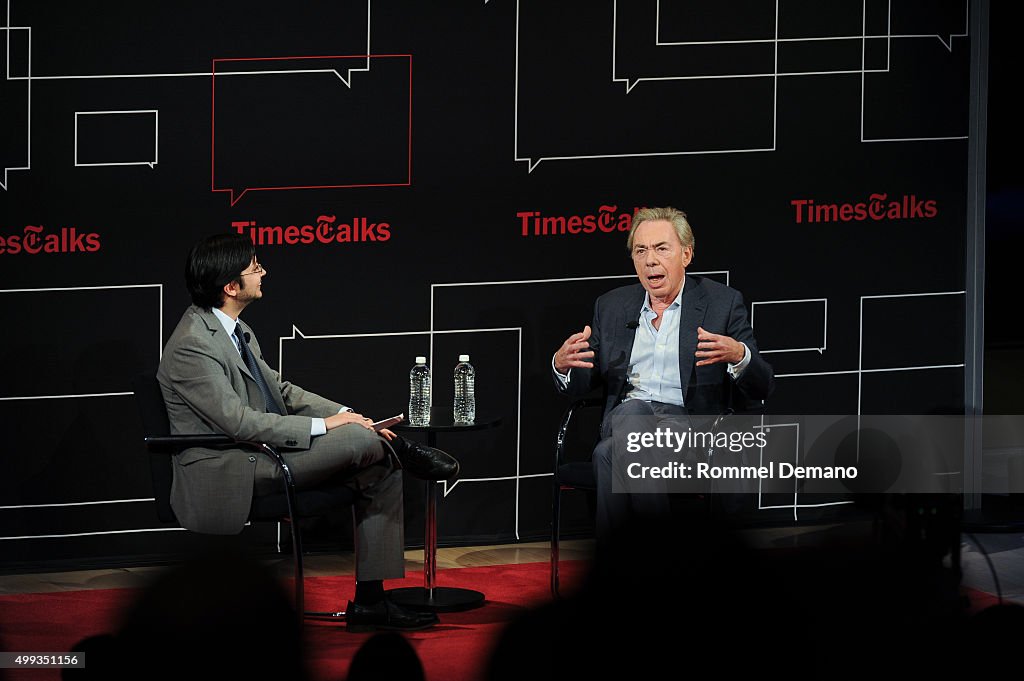 TimesTalks presents: An Evening with Andrew Lloyd Webber