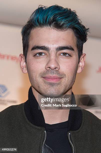 Singer Joe Jonas attends the #GIVETUESDAY with Joe Jonas and The Queens Boys & Girls Club at JCPenney Brooklyn Gateway on November 30, 2015 in New...