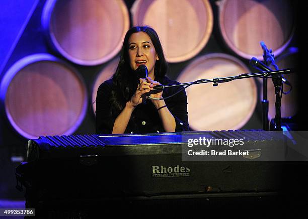 Musician Vanessa Carlton performs at City Winery on November 30, 2015 in New York City.