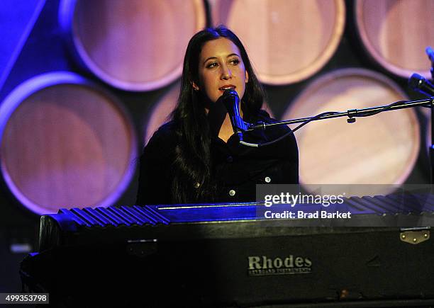 Musician Vanessa Carlton performs at City Winery on November 30, 2015 in New York City.