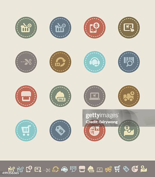 Shopping Icons High-Res Vector Graphic