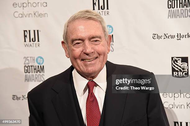 Journalist Dan Rather attends the 25th Annual Gotham Independent Film Awards at Cipriani Wall Street on November 30, 2015 in New York City.