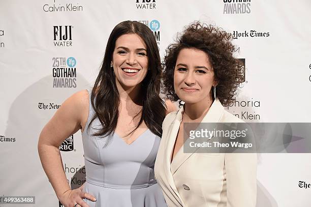 Comedians Abbi Jacobson and Ilana Glazer attend the 25th Annual Gotham Independent Film Awards at Cipriani Wall Street on November 30, 2015 in New...