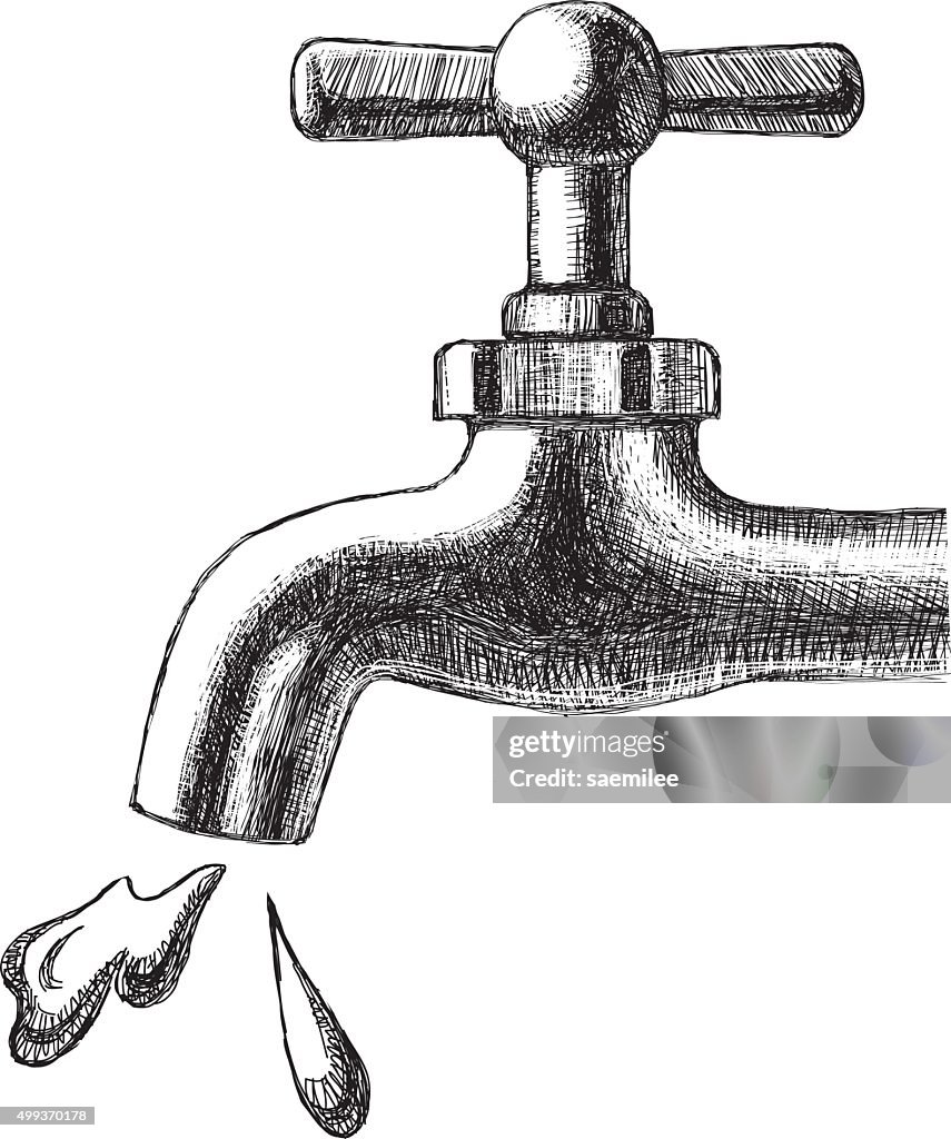 Faucet and Water Drop