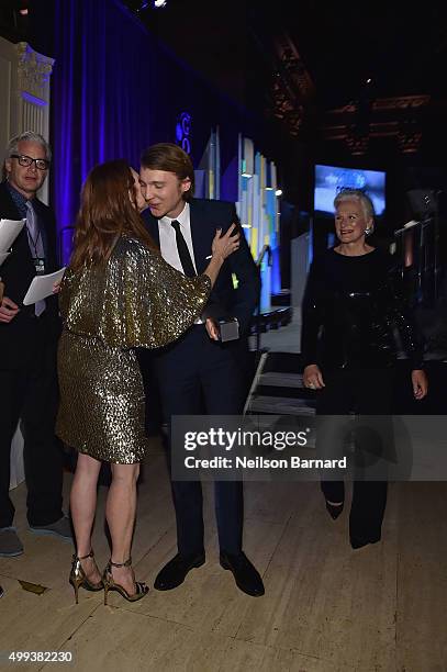 Julianne Moore, Paul Dano, and Glenn Close attend the 25th IFP Gotham Independent Film Awards co-sponsored by FIJI Water at Cipriani, Wall Street on...