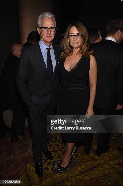 John Slattery and Talia Balsam attend the 25th IFP Gotham Independent Film Awards co-sponsored by FIJI Water at Cipriani, Wall Street on November 30,...