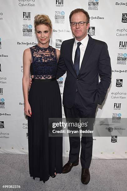 Wendy Merry McCarthy and Thomas McCarthy attend the 25th IFP Gotham Independent Film Awards co-sponsored by FIJI Water at Cipriani, Wall Street on...