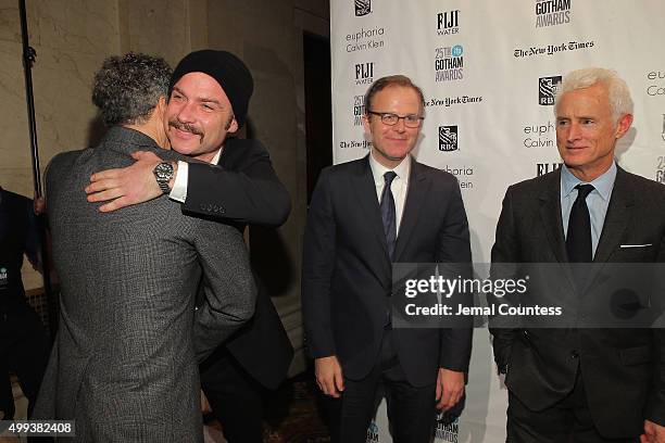 John Turturro, Liev Schreiber, Thomas McCarthy and John Slattery attend the 25th IFP Gotham Independent Film Awards co-sponsored by FIJI Water on...