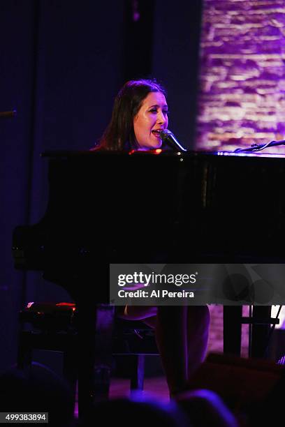 Vanessa Carlton performs at City Winery on November 30, 2015 in New York City.