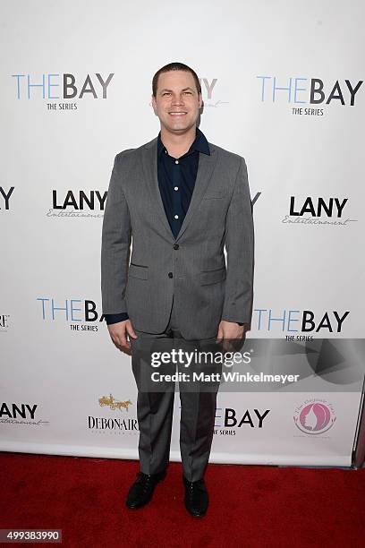 Actor/producer Jared Safier arrives at the screening of LANY Entertainment's "The Bay" at DOMA on November 30, 2015 in Beverly Hills, California.