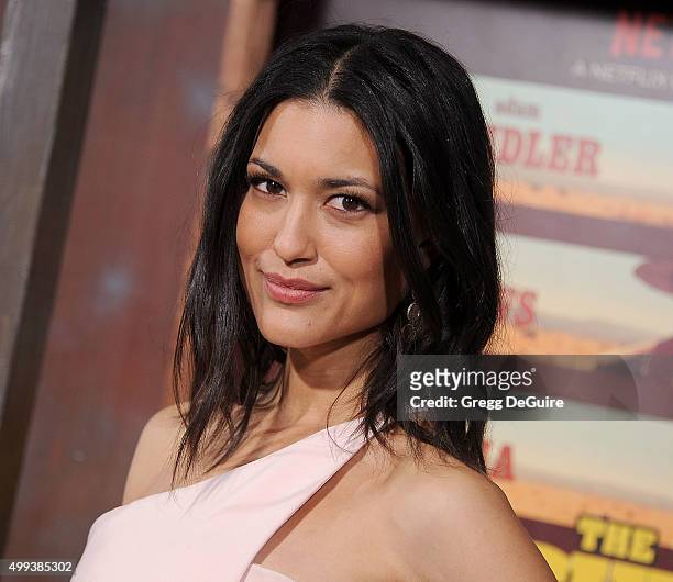 Actress Julia Jones arrives at the premiere of Netflix's "The Ridiculous 6" at AMC Universal City Walk on November 30, 2015 in Universal City,...
