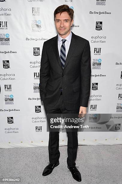 Topher Grace attends the 25th annual Gotham Independent Film Awards at Cipriani Wall Street on November 30, 2015 in New York City.