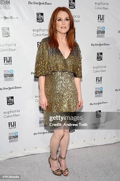 Julianne Moore attends the 25th annual Gotham Independent Film Awards at Cipriani Wall Street on November 30, 2015 in New York City.