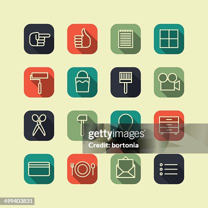 Flat Superlight Interface Icon Set Flat Superlight Interface Icon Set