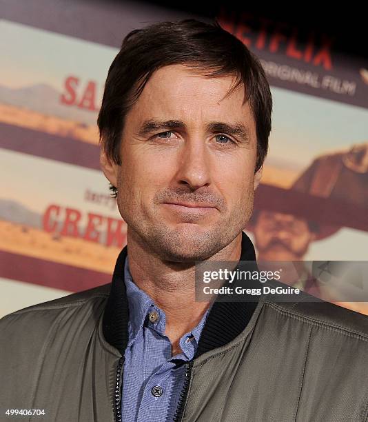 Actor Luke Wilson arrives at the premiere of Netflix's "The Ridiculous 6" at AMC Universal City Walk on November 30, 2015 in Universal City,...