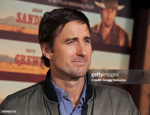 Actor Luke Wilson arrives at the premiere of Netflix's "The Ridiculous 6" at AMC Universal City Walk on November 30, 2015 in Universal City,...