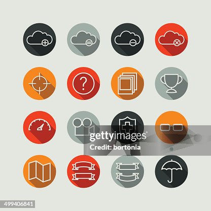 Flat Superlight Interface Icon Set Flat Superlight Interface Icon Set