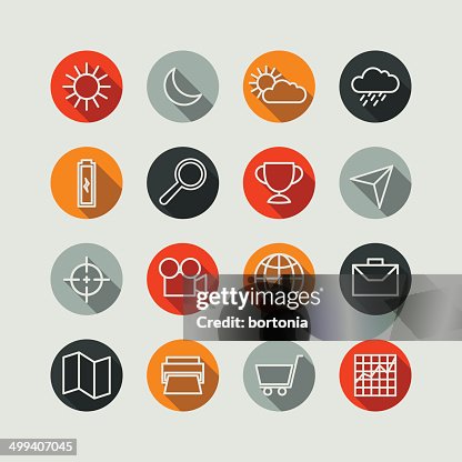 Flat Superlight Interface Icon Set Flat Superlight Interface Icon Set