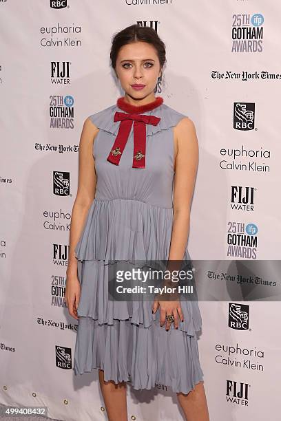 Bel Powley attends the 2015 Gotham Independent Film Awards at Cipriani Wall Street on November 30, 2015 in New York City.