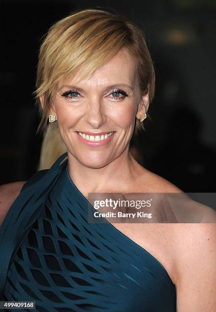 Actress Toni Collette attends industry screening of Universal Pictures' 'Krampus' at ArcLight Cinemas on November 30, 2015 in Hollywood, California.