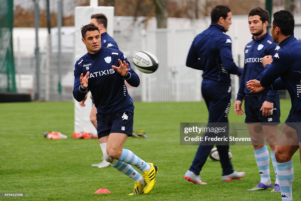 International Rugby Player Dan Carter's First Training Session at The Racing 92